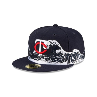 Sapca New Era Minnesota Twins MLB Wave 59FIFTY Fitted - Albastri